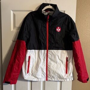 1.	FC Kaiserslautern Official Soccer Jacket Colorblock Full Zip – Size L